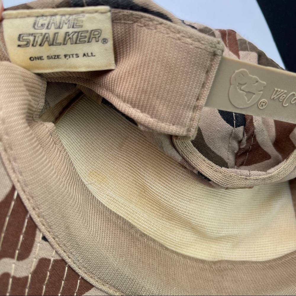 Vintage Trucker SnapBack Hat Tan Brown Camo Minnesota Pheasants Cap Worn In OS - Picture 10 of 13